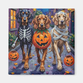 Zu Halloween-Trick oder -Behandlung von Hunden aus Magnet (Vorne)