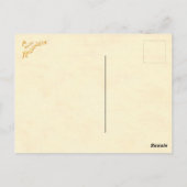 Zu Halloween Vintage Postkarte (Rückseite)