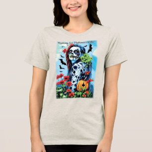 Zu Halloween wie...Zombie Girl gewartet Tri-Blend Shirt