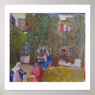 Zu Hause bei den Leuten in Klimts Haus Poster