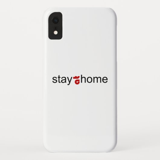 Zu Hause bleiben Case-Mate iPhone Hülle (Rückseite)