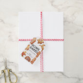 Zu Hause gebackene Weihnachtsplätzchen mit Liebe Geschenkanhänger (Mit Garn)