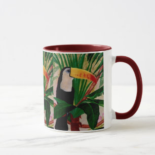 Zu Hause in der Dschungel Toucan Tier-Kaffee-Tasse Tasse