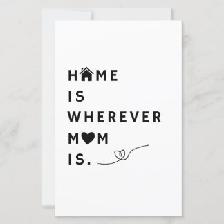Zu Hause ist da, wo Mama ist – Geschenk für Mama