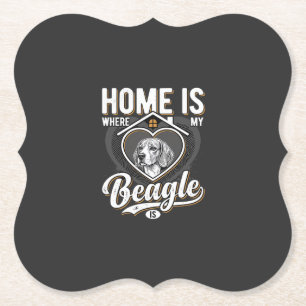 Zu Hause ist da, wo mein Beagle ist_1 Untersetzer