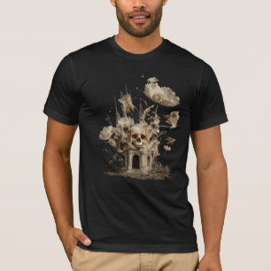 Zu Hause ist dort, wo die Knochen sind – Gotischer T-Shirt