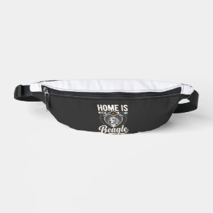 Zu Hause ist dort, wo mein Beagle ist_1 Bauchtasche