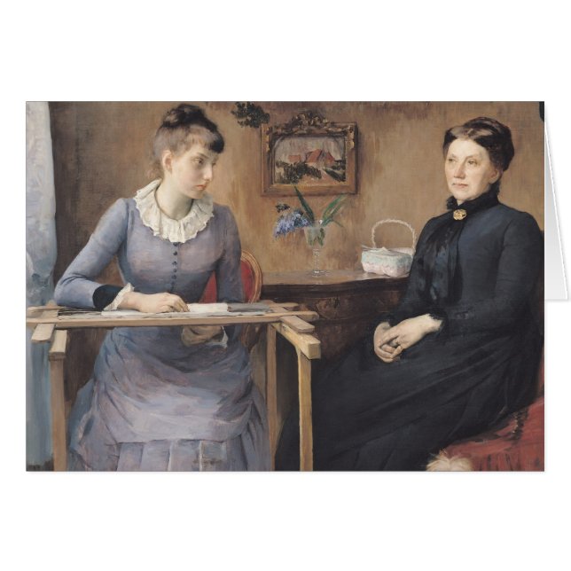 Zu Hause oder Intimität, 1885 (Vorderseite (Horizontal))