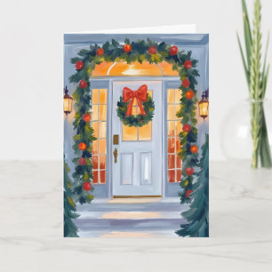 Zu Hause zu Weihnachten   Aquarellmalerei