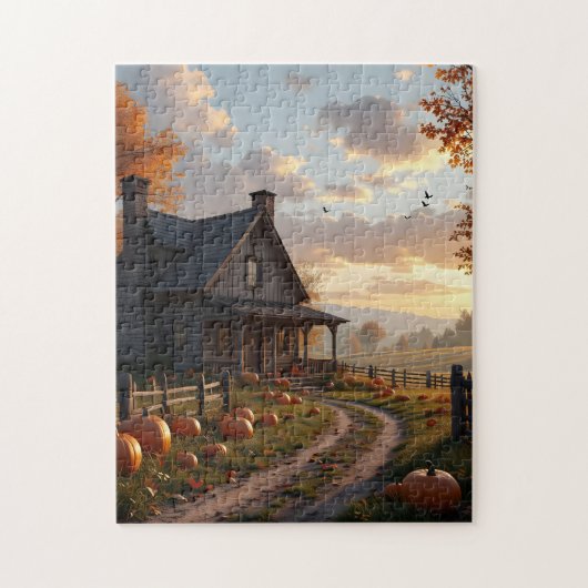Zu Hause zum Erntedankfest Puzzle (Vertikal)