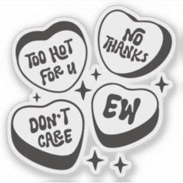 Zu heiß für uns, nein danke, egal, Ew Funny Gir Aufkleber