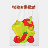 Zu heiß! geschirrtuch (Vertikal)