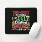 Zu heiße hässliche Weihnachtspullover Lustige Xmas Mousepad (Mit Mouse)