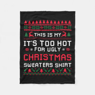 Zu heiße Weihnachten Sweaters Funny Xmas Men Wom Fleecedecke