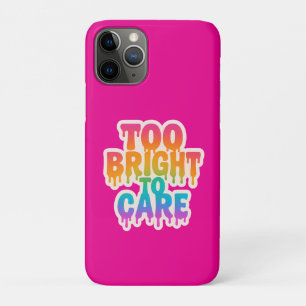 Zu hell zur Pflege - Typografie des Neon-Tropfens Case-Mate iPhone Hülle