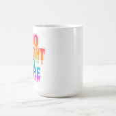 Zu hell zur Pflege - Typografie des Neon-Tropfens Kaffeetasse (Mittel)
