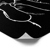 Zu helle Katze Poster (Ecke)