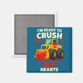 Zu Hemd Bereit Crush 67 Herzen Lader Magnet (Vorderseite/Rückseite)