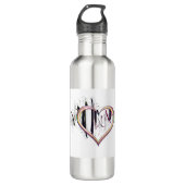 Zu Herzen wahr sein Edelstahlflasche (Vorderseite)