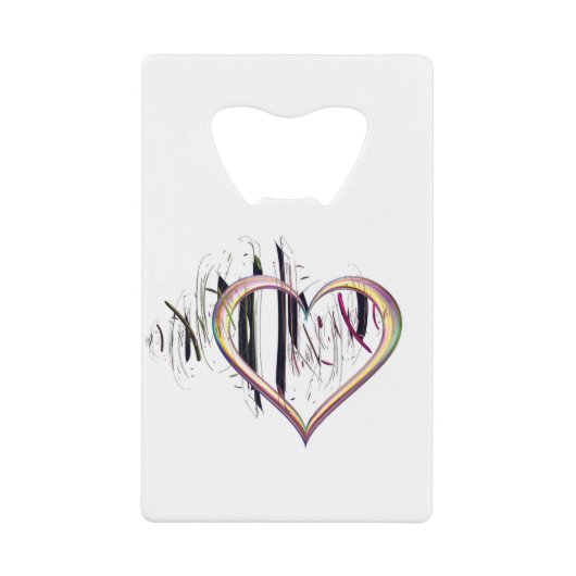 Zu Herzen wahr sein Geldbeutel Flaschenöffner (Vorderseite)