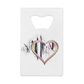 Zu Herzen wahr sein Geldbeutel Flaschenöffner (Rückseite)