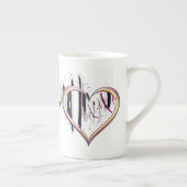 Zu Herzen wahr sein Porzellantasse (Rechts)