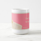 Zu hübsch arbeiten kaffeetasse (Mittel)