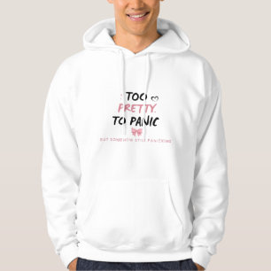 Zu hübsch um zu panik Sticker   Lustige Coquette M Hoodie