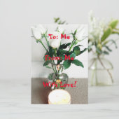 Zu: Ich, von: Ich, mit Liebe! Flache Grußkarte (Stehend Vorderseite)