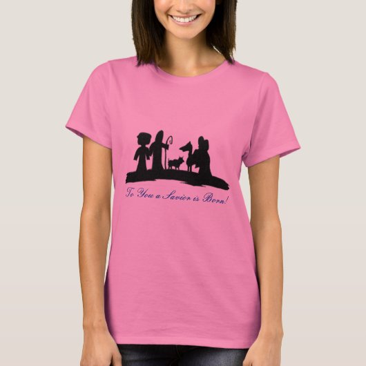 Zu Ihnen ist ein Retter geboren! T-Shirt (Vorderseite)