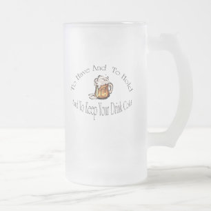 Zu Ihr Getränk-kaltes Bier essen und halten u. Mattglas Bierglas