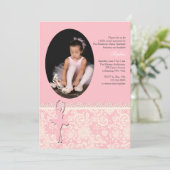 Zu ihrem Ballett-Foto Einladung (Stehend Vorderseite)