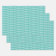 Zu Ihrem Namen Moderne Handschrift Minze Grün Wrap