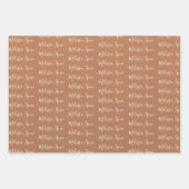 Zu Ihrem Namen Moderne Handwriting Imitats Papiert Geschenkpapier Set (Vorderseite)