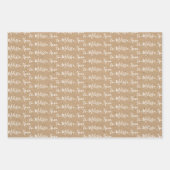 Zu Ihrem Namen Moderne Imitate Kraft Geschenkpapier Set (Vorderseite 2)