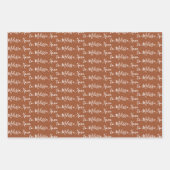 Zu Ihrem Namen Modernes Handwriting Boho 1 Geschenkpapier Set (Vorderseite)