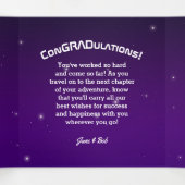 Zu Ihrem Schicksal und über den Weltraum hinaus Ab Dreifach Gefaltete Karte (Innenseite Mitte)