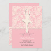 Zu ihrer Balletteinladung Einladung (Vorne/Hinten)