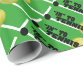 Zu im Tennismuster Geschenkpapier (Rolleneckpunkt)