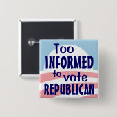 Zu informierter Knopf Button (Vorne & Hinten)