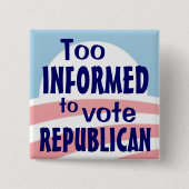 Zu informierter Knopf Button (Vorderseite)