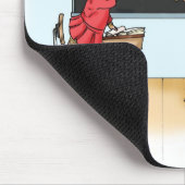 "Zu intelligente" Ratte Mousepad (Ecke)