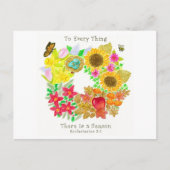 Zu jeder Sache gibt es eine Postkarte der Jahresze (Vorderseite)