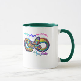 Zu jeder Seite gehören - Autismus Puzzle Tasse