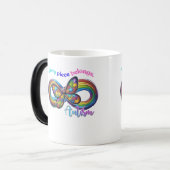 Zu jeder Seite gehören - Autismus Puzzle Tasse (Vorderseite Links)