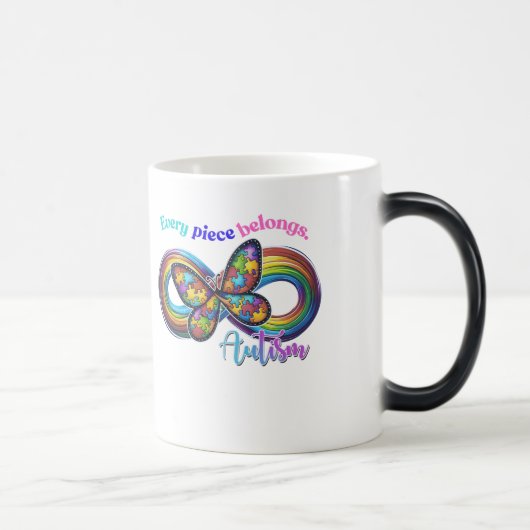 Zu jeder Seite gehören - Autismus Puzzle Tasse (Rechts)