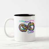 Zu jeder Seite gehören - Autismus Puzzle Tasse (Links)