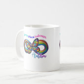 Zu jeder Seite gehören - Autismus Puzzle Tasse (Vorderseite Links)