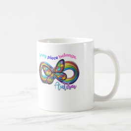 Zu jeder Seite gehören - Autismus Puzzle Tasse