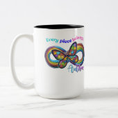 Zu jeder Seite gehören - Autismus Puzzle Tasse (Links)